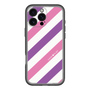 スリムプロテクションプレミアムケース［ Big Stripe - Purple × Pink ］