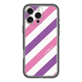 スリムプロテクションプレミアムケース［ Big Stripe - Purple × Pink ］