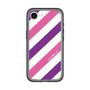 スリムプロテクションプレミアムケース［ Big Stripe - Purple × Pink ］