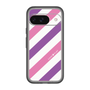 スリムプロテクションプレミアムケース［ Big Stripe - Purple × Pink ］