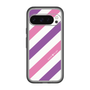 スリムプロテクションプレミアムケース［ Big Stripe - Purple × Pink ］