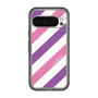 スリムプロテクションプレミアムケース［ Big Stripe - Purple × Pink ］