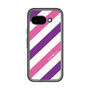 スリムプロテクションプレミアムケース［ Big Stripe - Purple × Pink ］