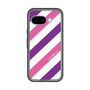 スリムプロテクションプレミアムケース［ Big Stripe - Purple × Pink ］