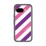 スリムプロテクションプレミアムケース［ Big Stripe - Purple × Pink ］