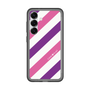 スリムプロテクションプレミアムケース［ Big Stripe - Purple × Pink ］