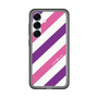 スリムプロテクションプレミアムケース［ Big Stripe - Purple × Pink ］