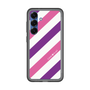 スリムプロテクションプレミアムケース［ Big Stripe - Purple × Pink ］
