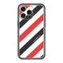 スリムプロテクションプレミアムケース［ Big Stripe - Red × Black ］