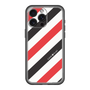 スリムプロテクションプレミアムケース［ Big Stripe - Red × Black ］