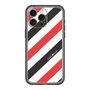 スリムプロテクションプレミアムケース［ Big Stripe - Red × Black ］