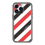 スリムプロテクションプレミアムケース［ Big Stripe - Red × Black ］
