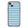 スリムプロテクションプレミアムケース［ Small Border - Blue ］