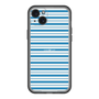 スリムプロテクションプレミアムケース［ Small Border - Blue ］