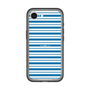 スリムプロテクションプレミアムケース［ Small Border - Blue ］