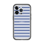 スリムプロテクションプレミアムケース［ Small Border - Navy ］