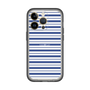 スリムプロテクションプレミアムケース［ Small Border - Navy ］