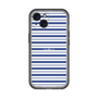 スリムプロテクションプレミアムケース［ Small Border - Navy ］