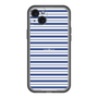 スリムプロテクションプレミアムケース［ Small Border - Navy ］