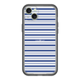 スリムプロテクションプレミアムケース［ Small Border - Navy ］