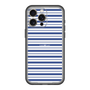 スリムプロテクションプレミアムケース［ Small Border - Navy ］