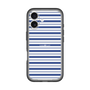 スリムプロテクションプレミアムケース［ Small Border - Navy ］