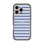 スリムプロテクションプレミアムケース［ Small Border - Navy ］