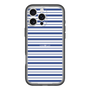 スリムプロテクションプレミアムケース［ Small Border - Navy ］