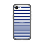 スリムプロテクションプレミアムケース［ Small Border - Navy ］