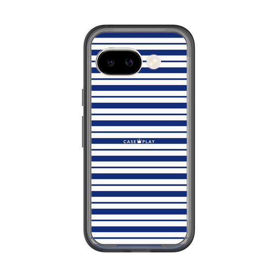 スリムプロテクションプレミアムケース［ Small Border - Navy ］
