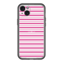 スリムプロテクションプレミアムケース［ Small Border - Pink ］