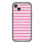 スリムプロテクションプレミアムケース［ Small Border - Pink ］