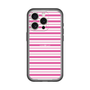 スリムプロテクションプレミアムケース［ Small Border - Pink ］