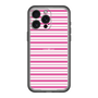スリムプロテクションプレミアムケース［ Small Border - Pink ］