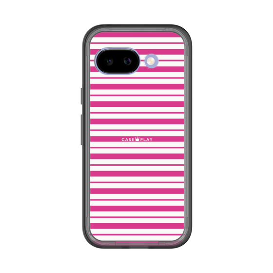 スリムプロテクションプレミアムケース［ Small Border - Pink ］