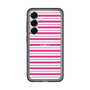 スリムプロテクションプレミアムケース［ Small Border - Pink ］