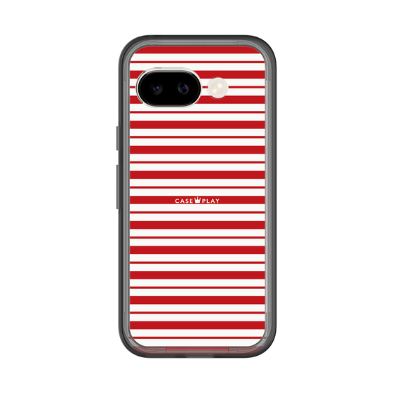 スリムプロテクションプレミアムケース［ Small Border - Red ］