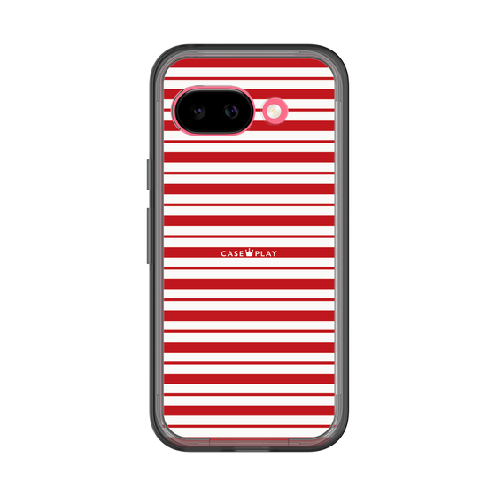 スリムプロテクションプレミアムケース［ Small Border - Red ］