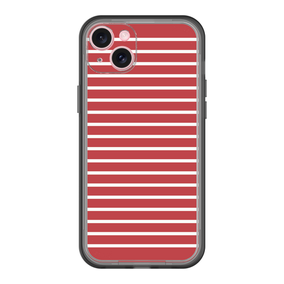 スリムプロテクションプレミアムケース［ Middle Border - Red ］