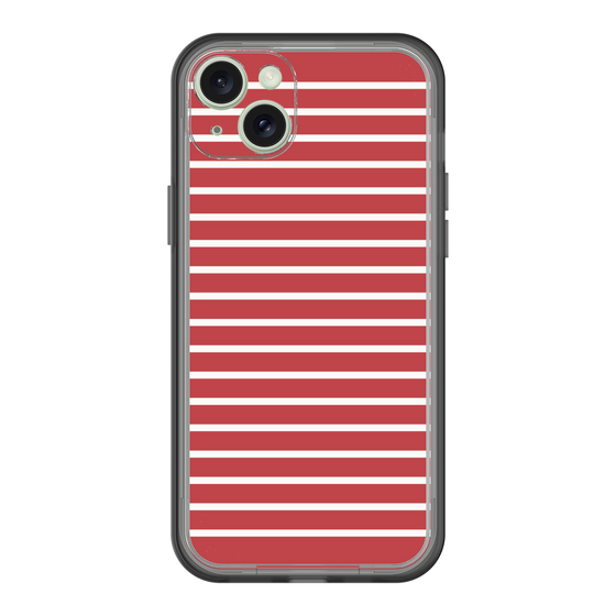 スリムプロテクションプレミアムケース［ Middle Border - Red ］