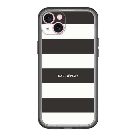 スリムプロテクションプレミアムケース［ Big Border - Black ］