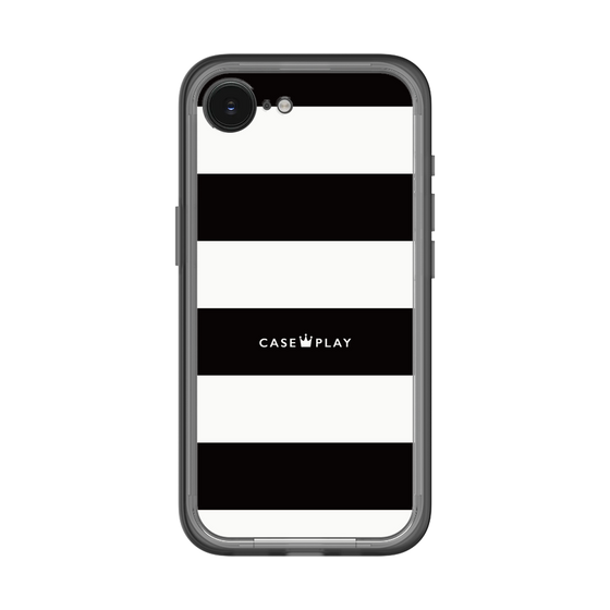 スリムプロテクションプレミアムケース［ Big Border - Black ］