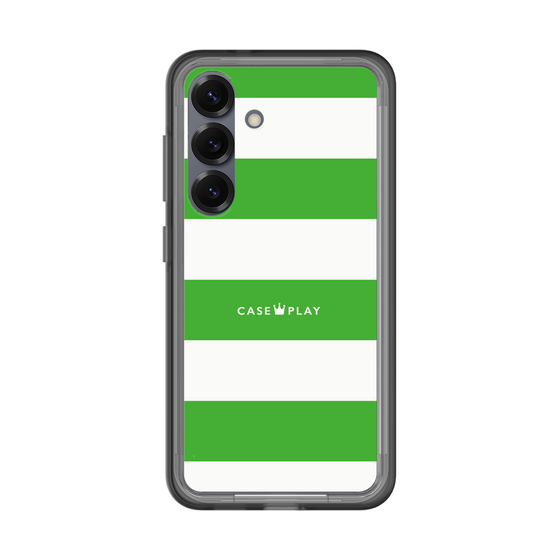 スリムプロテクションプレミアムケース［ Big Border - Green ］