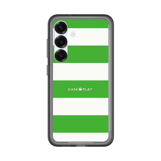 スリムプロテクションプレミアムケース［ Big Border - Green ］