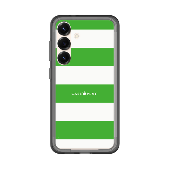 スリムプロテクションプレミアムケース［ Big Border - Green ］