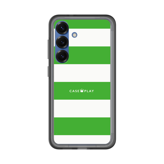 スリムプロテクションプレミアムケース［ Big Border - Green ］