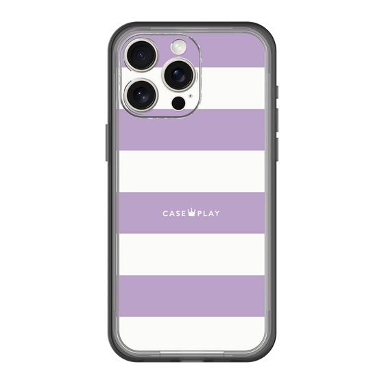 スリムプロテクションプレミアムケース［ Big Border - Purple ］