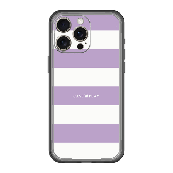 スリムプロテクションプレミアムケース［ Big Border - Purple ］
