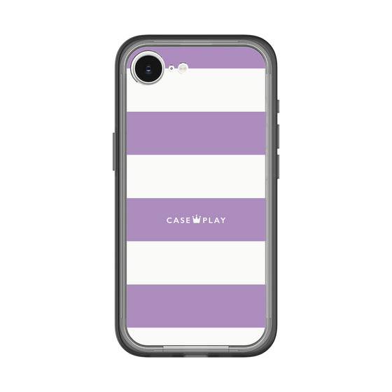 スリムプロテクションプレミアムケース［ Big Border - Purple ］