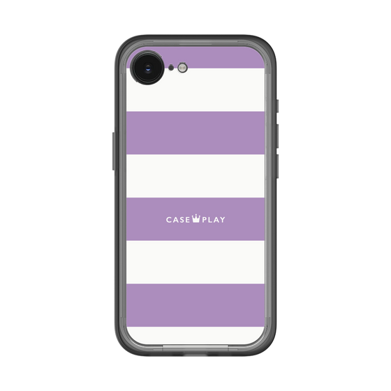 スリムプロテクションプレミアムケース［ Big Border - Purple ］